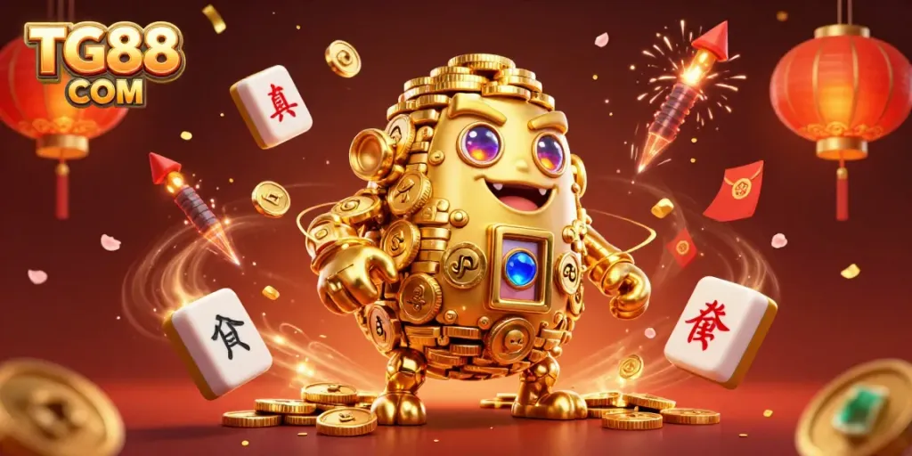 Spin and win with lucky golden golem at TG88 COM, offering a colorful array of casino games.