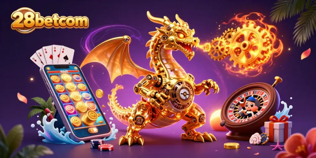 Experience dynamic gaming with 28betcom’s vibrant dragon and engaging casino elements.