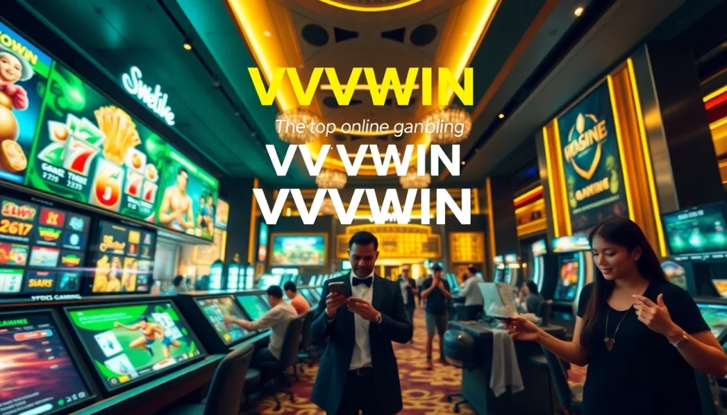 VVVWIN online gambling platform promotional image showcasing luxury casino gaming experiences at vvvwin88.live.