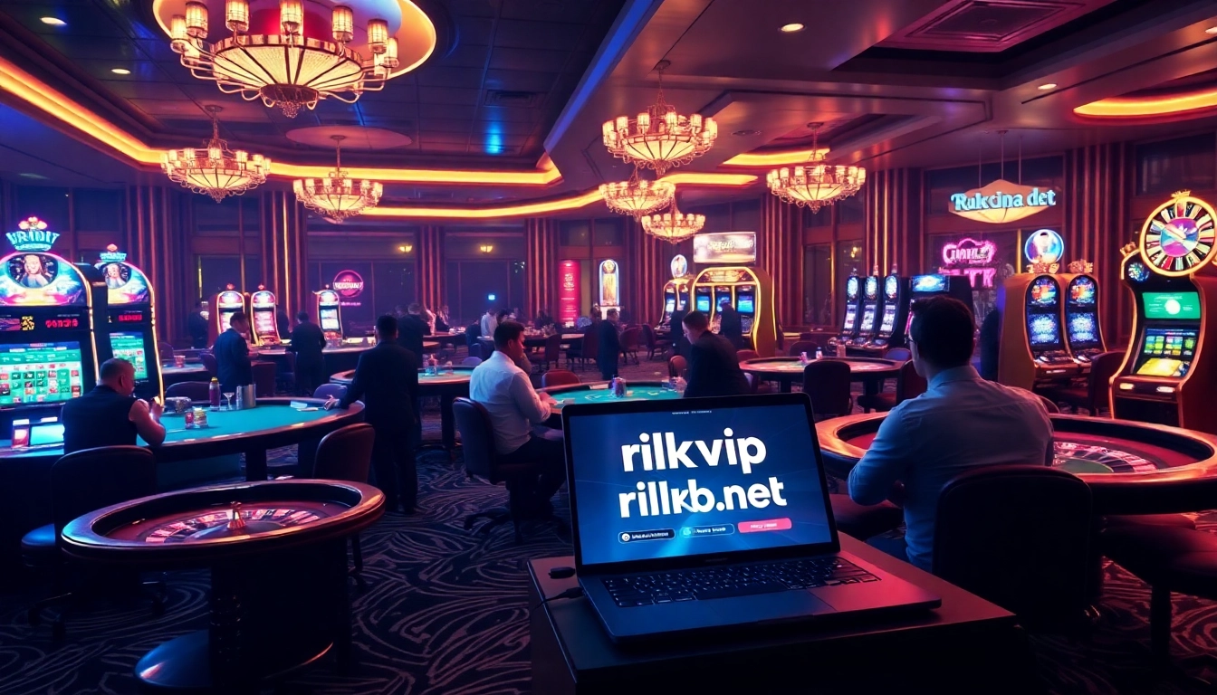 Experience thrilling online gaming at rikvip.gb.net with vibrant casino visuals.