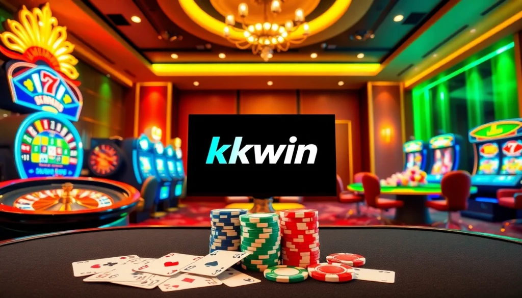 Experience thrilling games at kkwin.com in a vibrant online casino setting.