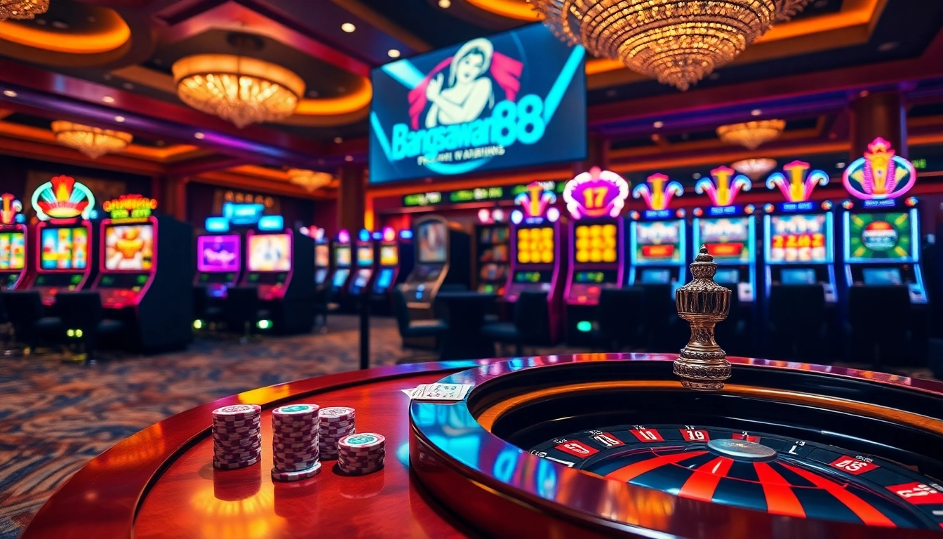Experience thrilling casino action with bangsawan88 at luxury gaming tables and slots.