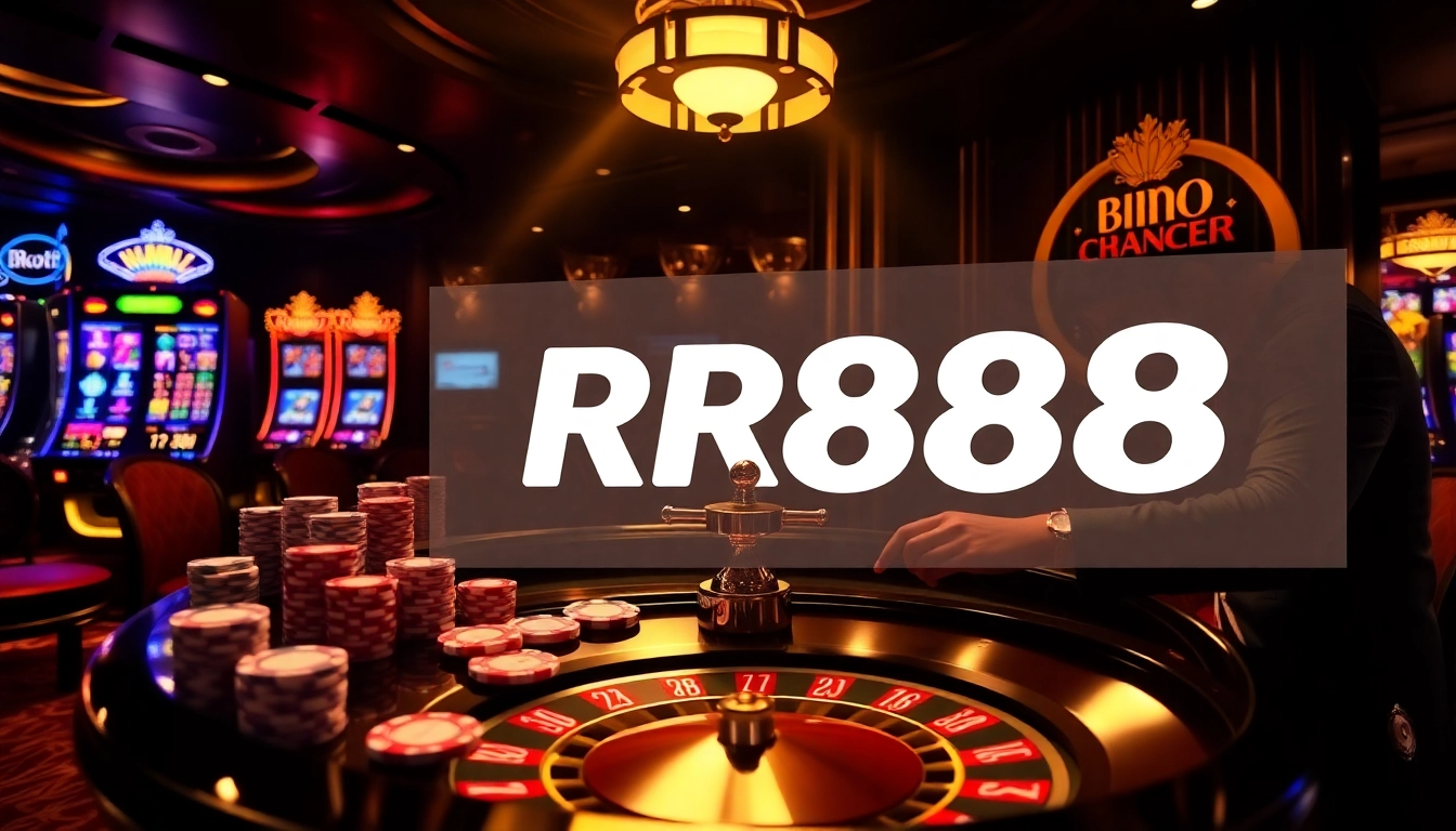 Experience the excitement of RR88 with vibrant casino games and thrilling bets in this engaging scene.