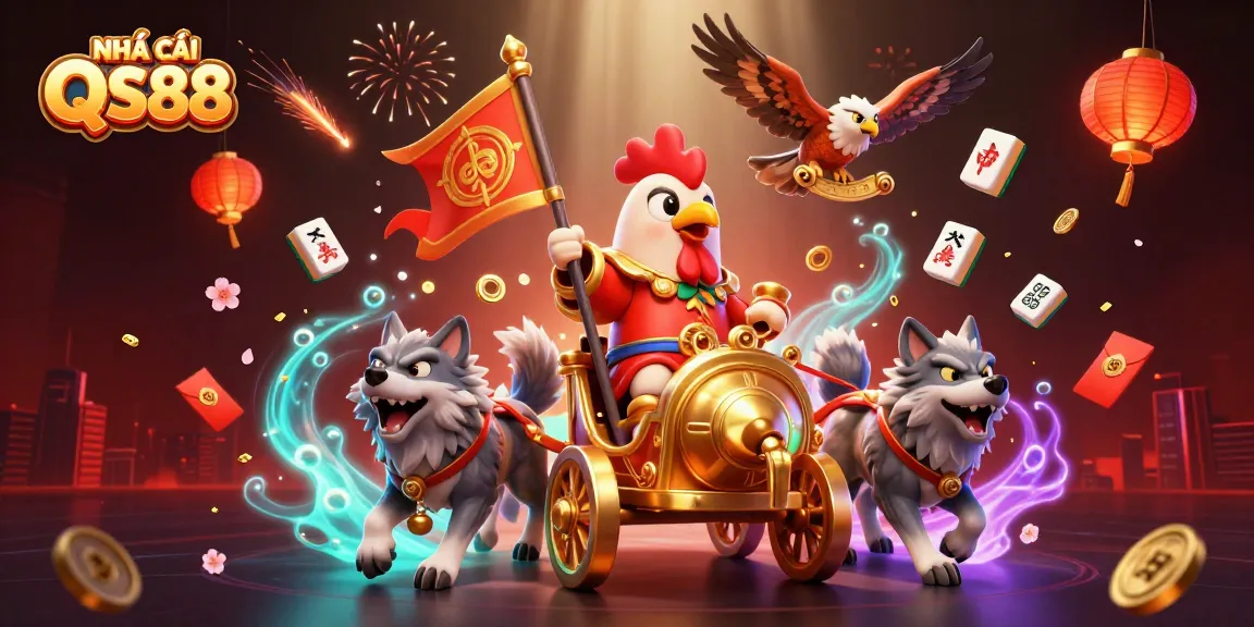 Experience thrilling moments at NHÀ CÁI QS88 with vibrant 3D colorful casino gaming scene full of action